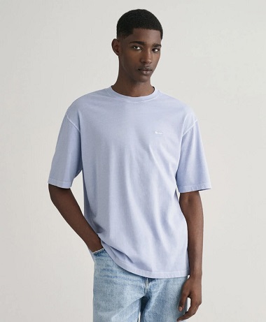 GANT Sunfaded SS T-Shirt Dove Blue